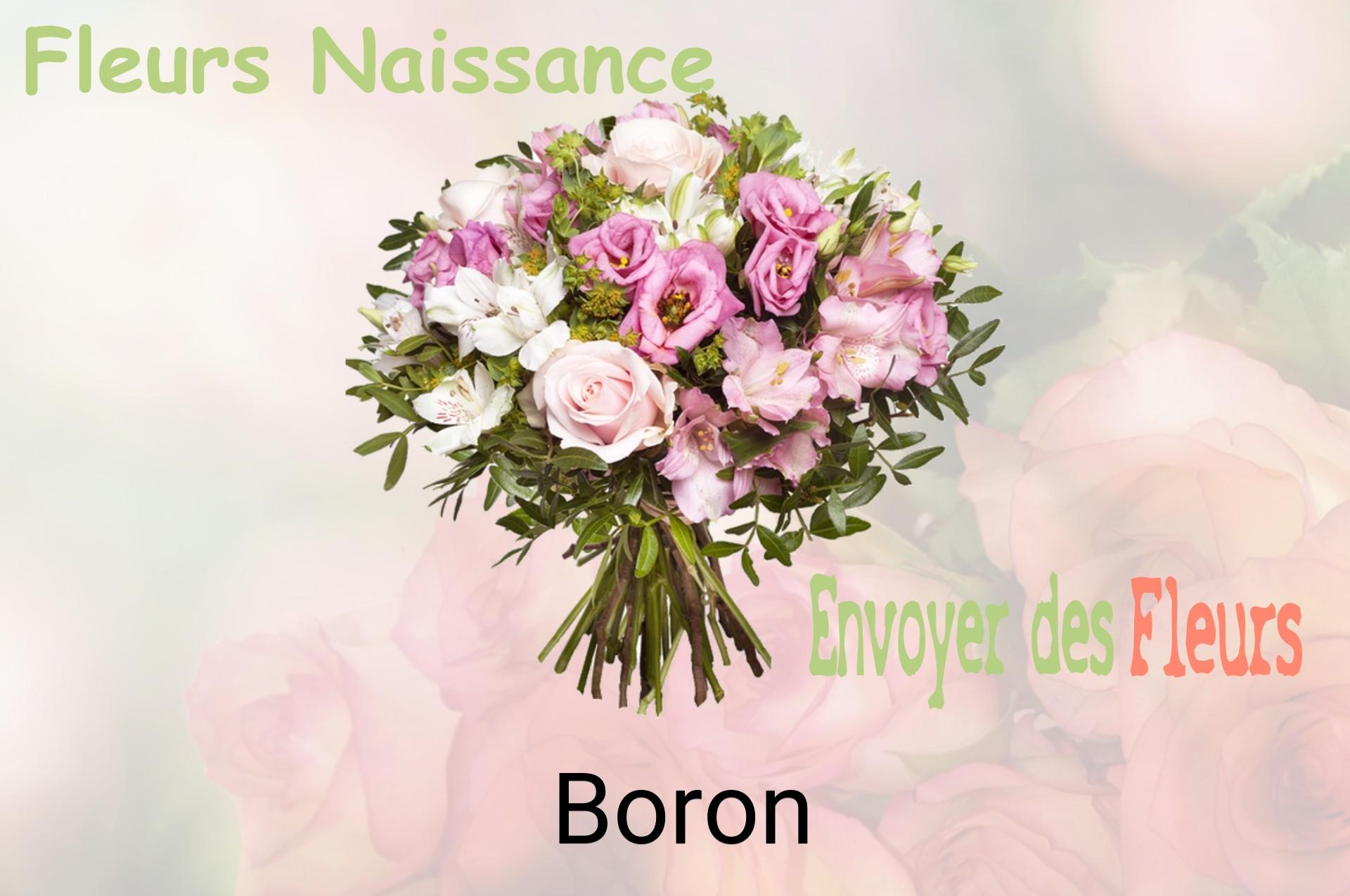 Bouquet de fleurs de naissance livré à Boron